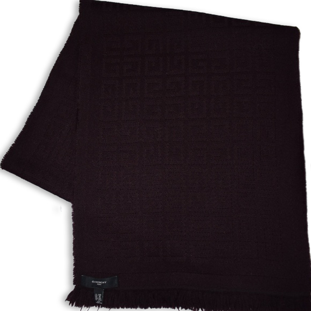 Auth Givenchy Vintage "G" Monogram Pattern Scarf - image 4